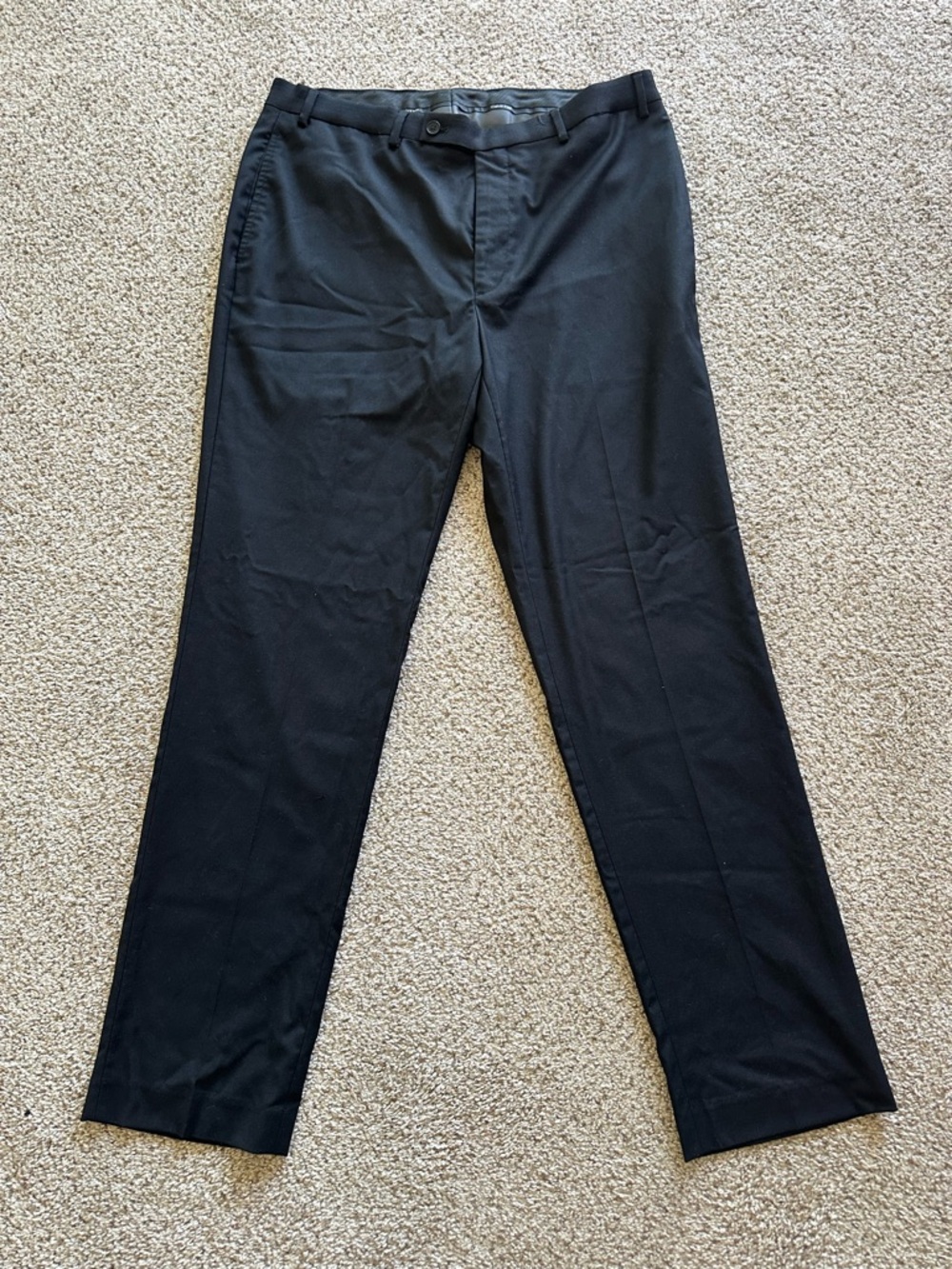 Calvin Klein Men's Slim-Fit Stretch Dress Pants Black W36x32L